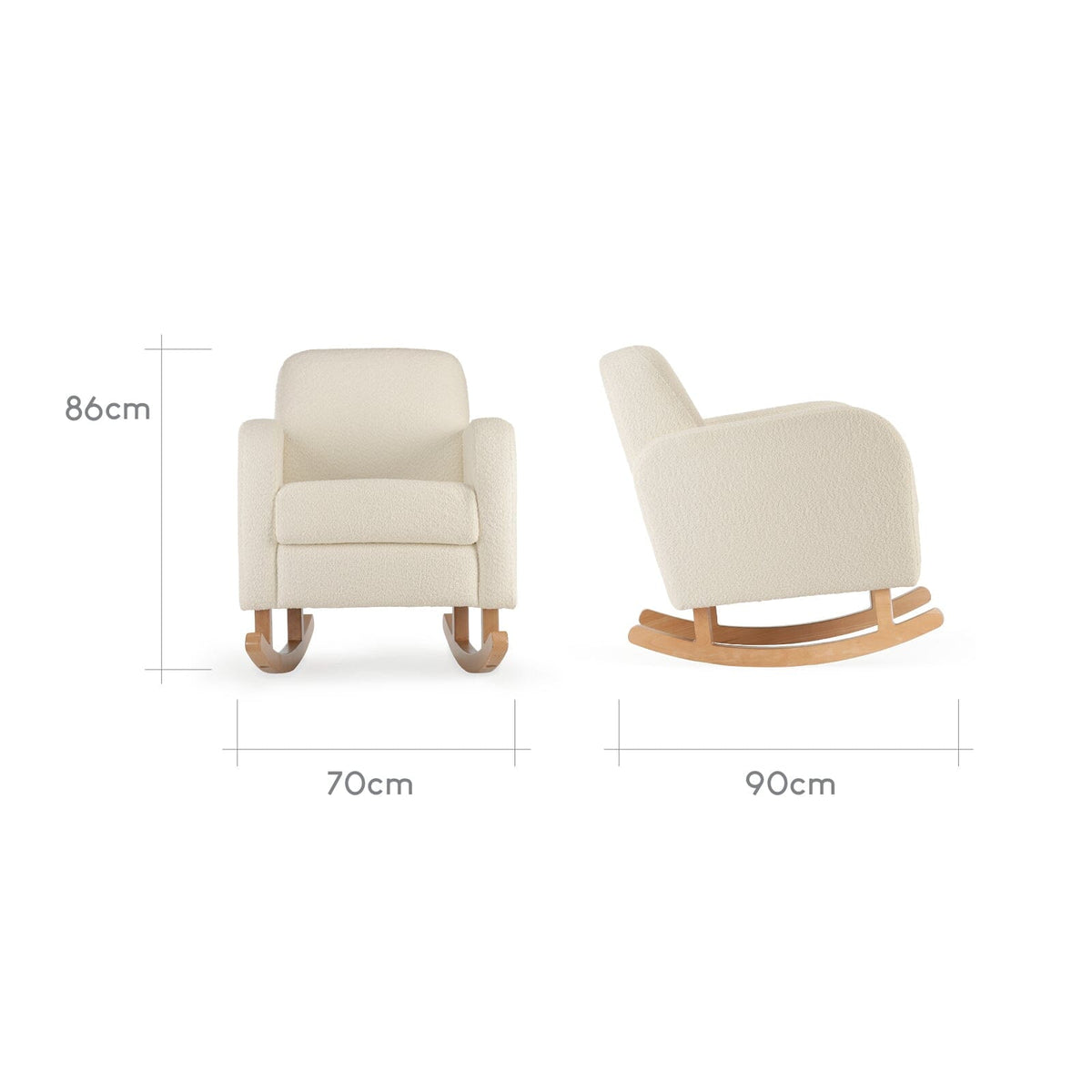 CuddleCo Etta Nursing Chair - Bouclé Off White