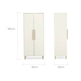 CuddleCo Harper 3 Piece Nursery Furniture Set - Cream & Ash