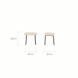 CuddleCo Marley Nursing Chair and Footstool - Teddy Light Beige