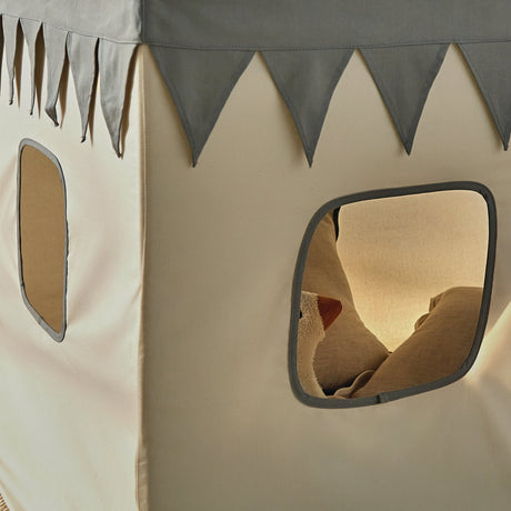 CuddleCo Play House with Bunting - Sea Salt