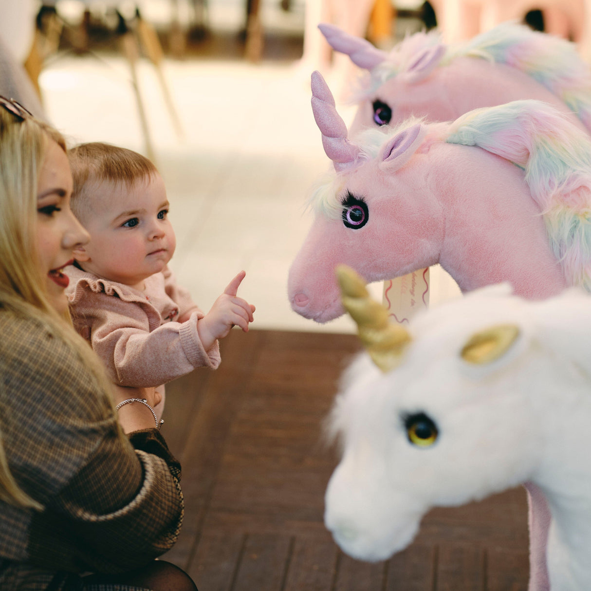 CuddleCo Standing Unicorn - Rainbow