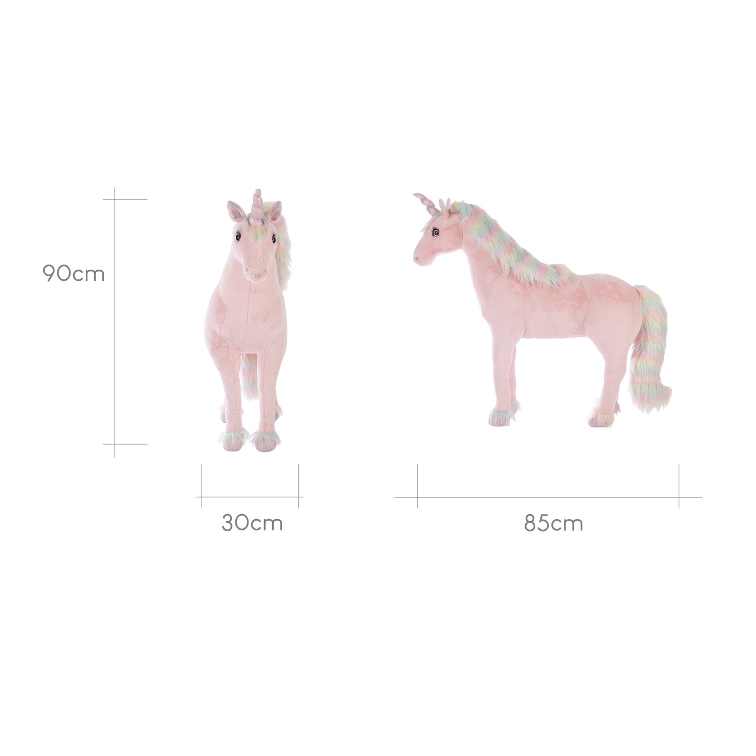 CuddleCo Standing Unicorn - Rainbow