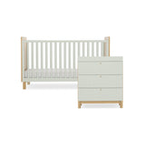 CuddleCo Remi 2 Piece Nursery Furniture Set - Oak & Green