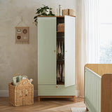 CuddleCo Remi Wardrobe - Oak & Green