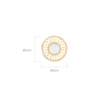 CuddleCo Aria Mirror - Rattan
