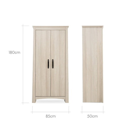 CuddleCo Isla Nursery Wardrobe - Ash