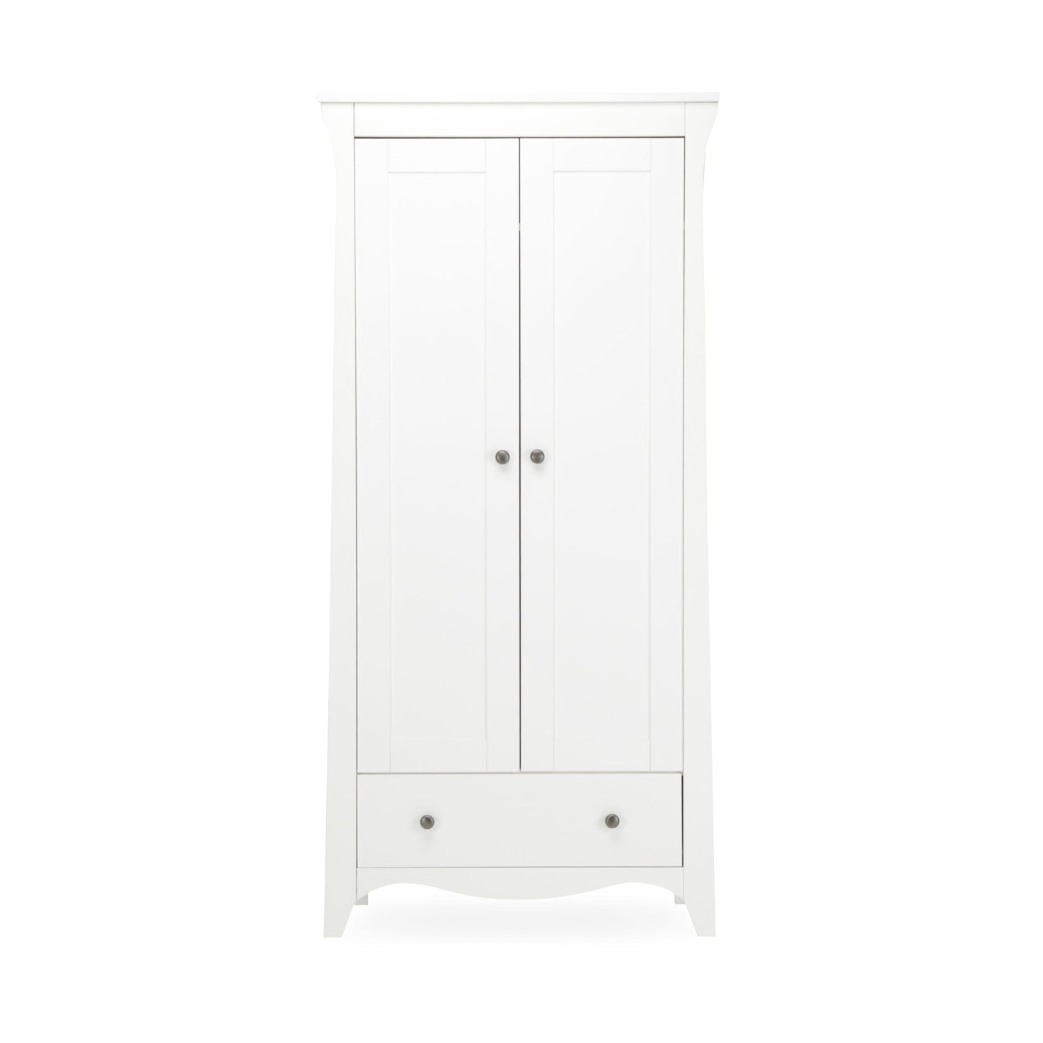 CuddleCo Clara 2 Door Double Wardrobe - White