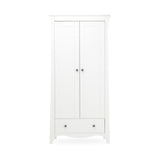 CuddleCo Clara 2 Door Double Wardrobe - White