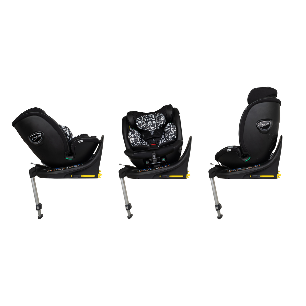 Cosatto Wow 3 All Stage Family Rotate & Recline 2 Base Bundle - Silhouette
