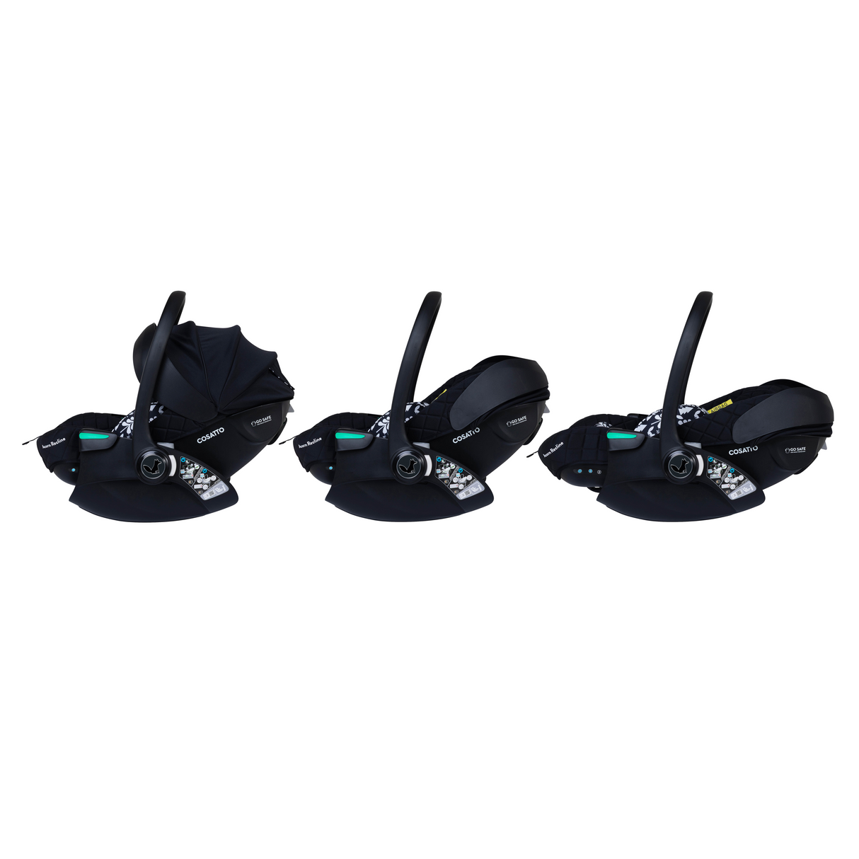 Cosatto Wow 3 Rotate & Recline Cozy Bundle - Silhouette