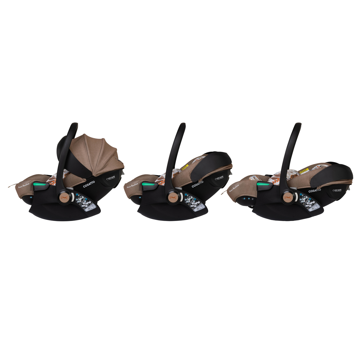 Cosatto Wow 3 Special Edition All Stage Family Rotate & Recline 2 Base Bundle - Tiger Tale