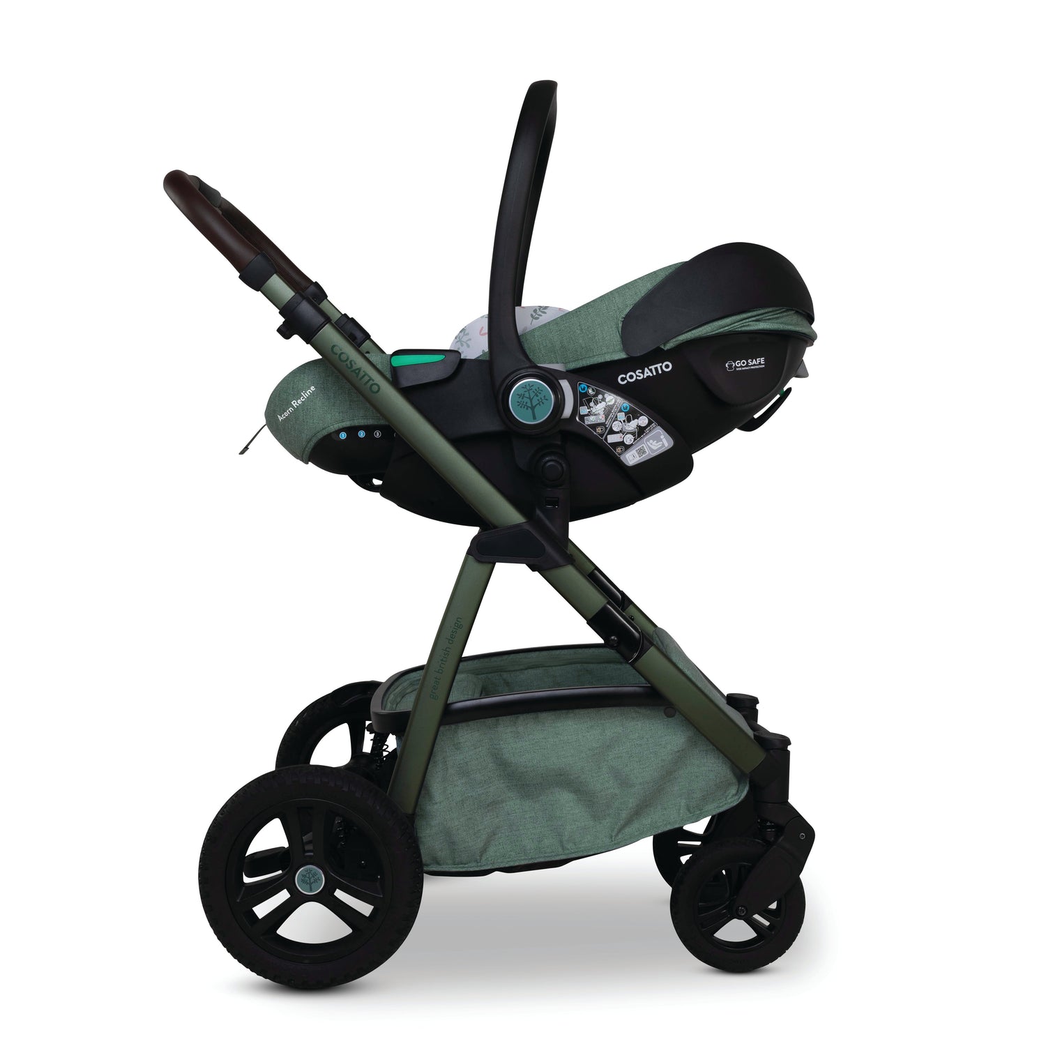 Cosatto Wow 3 Rotate & Recline Cozy Bundle - Meadow