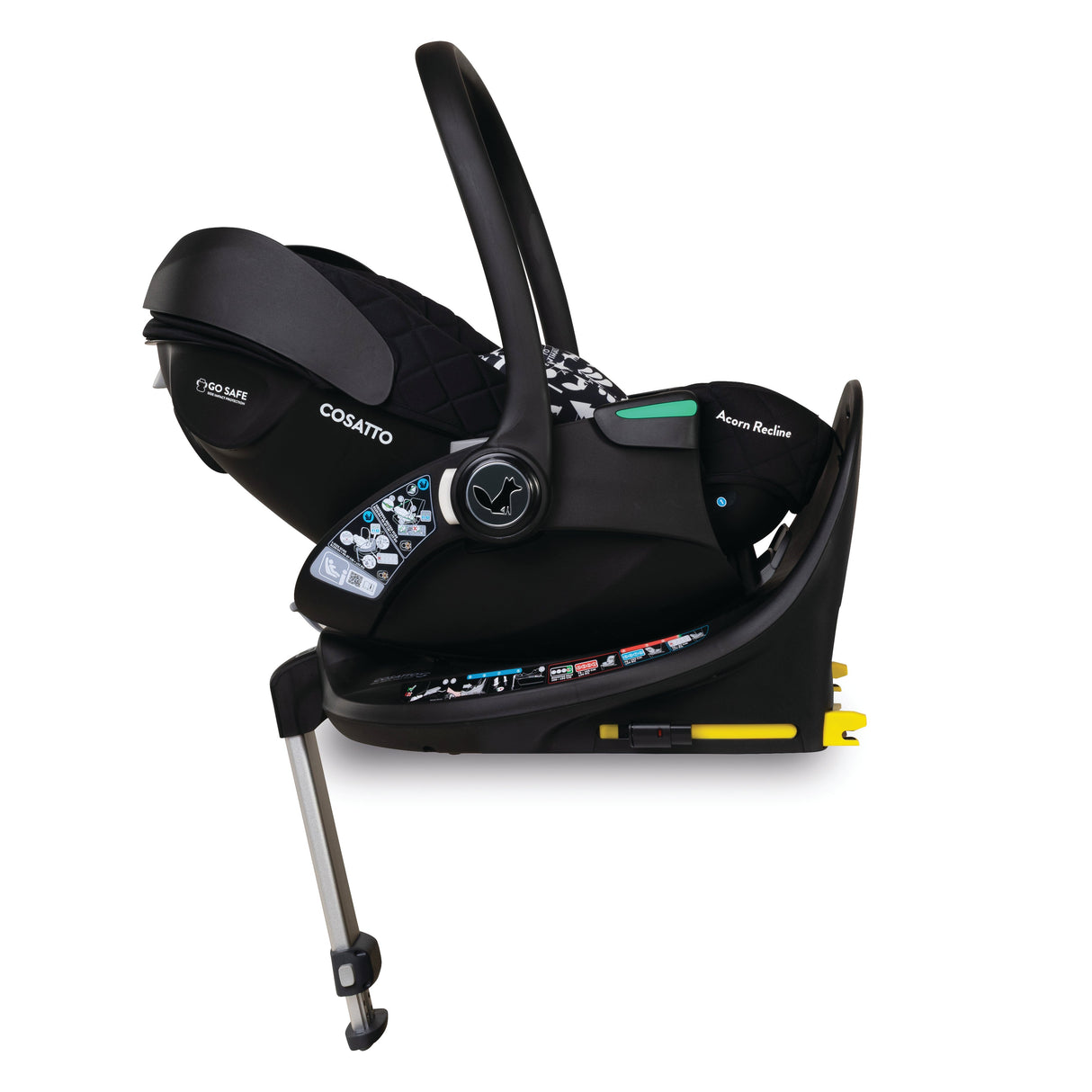 Cosatto Wow 3 Rotate & Recline Cozy Bundle - Silhouette