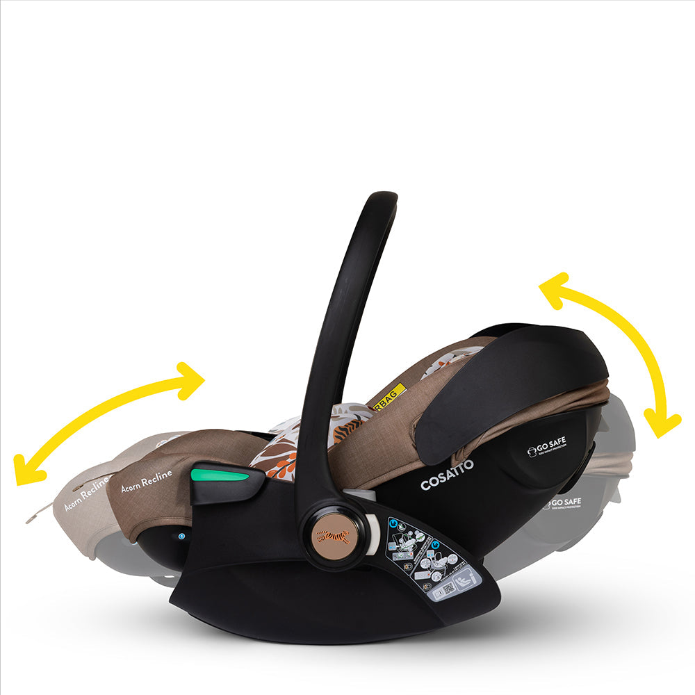 Cosatto Wow 3 Special Edition Rotate & Recline Essentials Bundle - Tiger Tale
