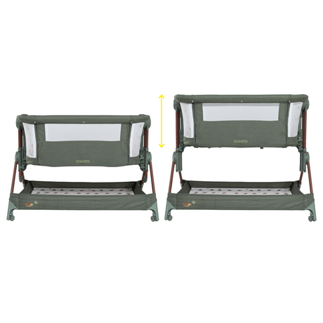 Cosatto Close to Me Folding Bedside Crib - Hoglet