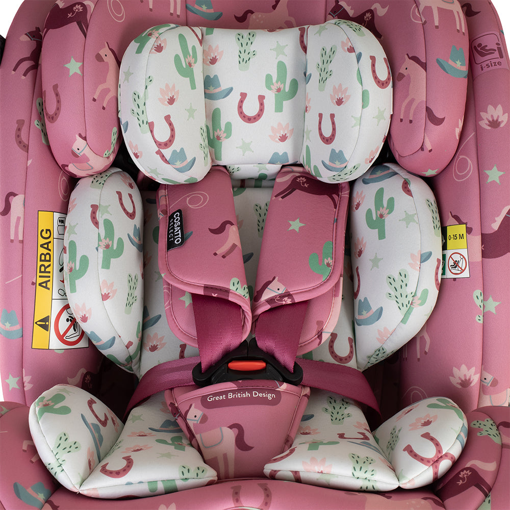 Cosatto Get Set Grow Plus i-Size 360 Car Seat - Pony Party