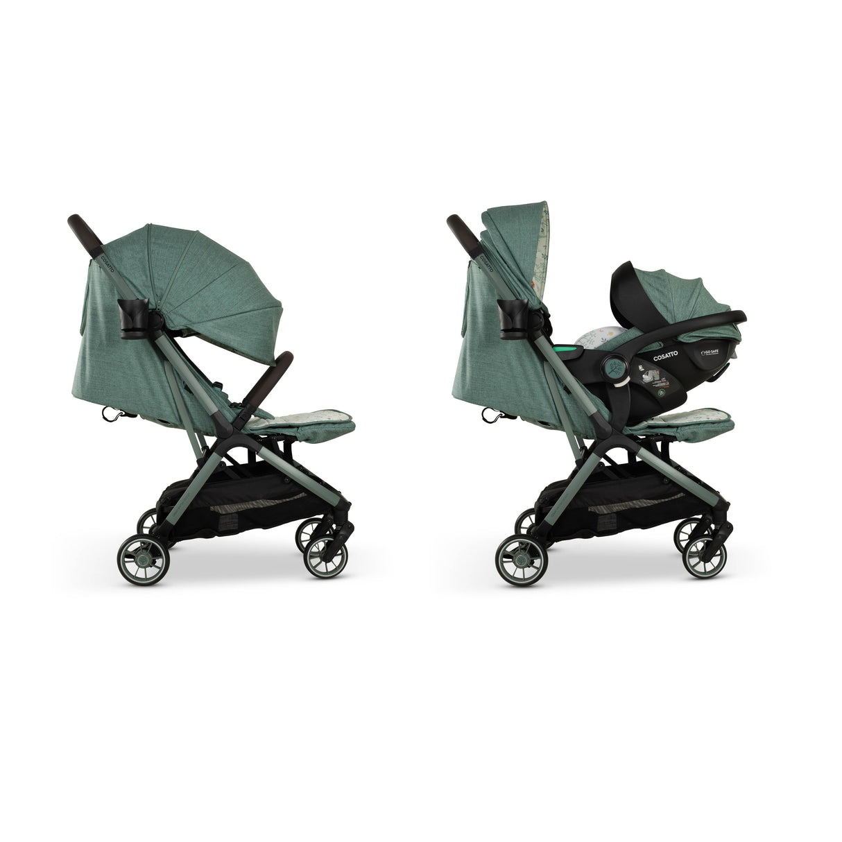 Cosatto Woosh City Recline Car Seat Bundle - Meadow