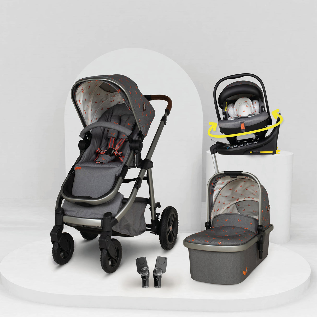 Cosatto Wow 3 Rotate Bundle - Foxling