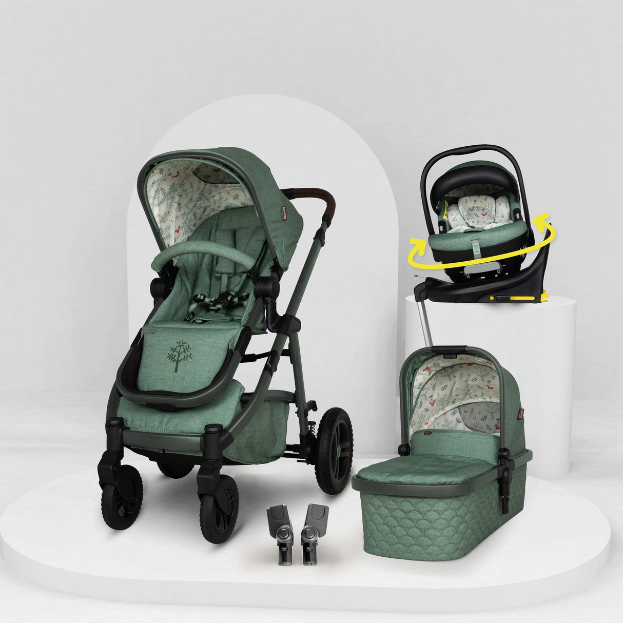Cosatto Wow 3 Rotate Bundle - Meadow