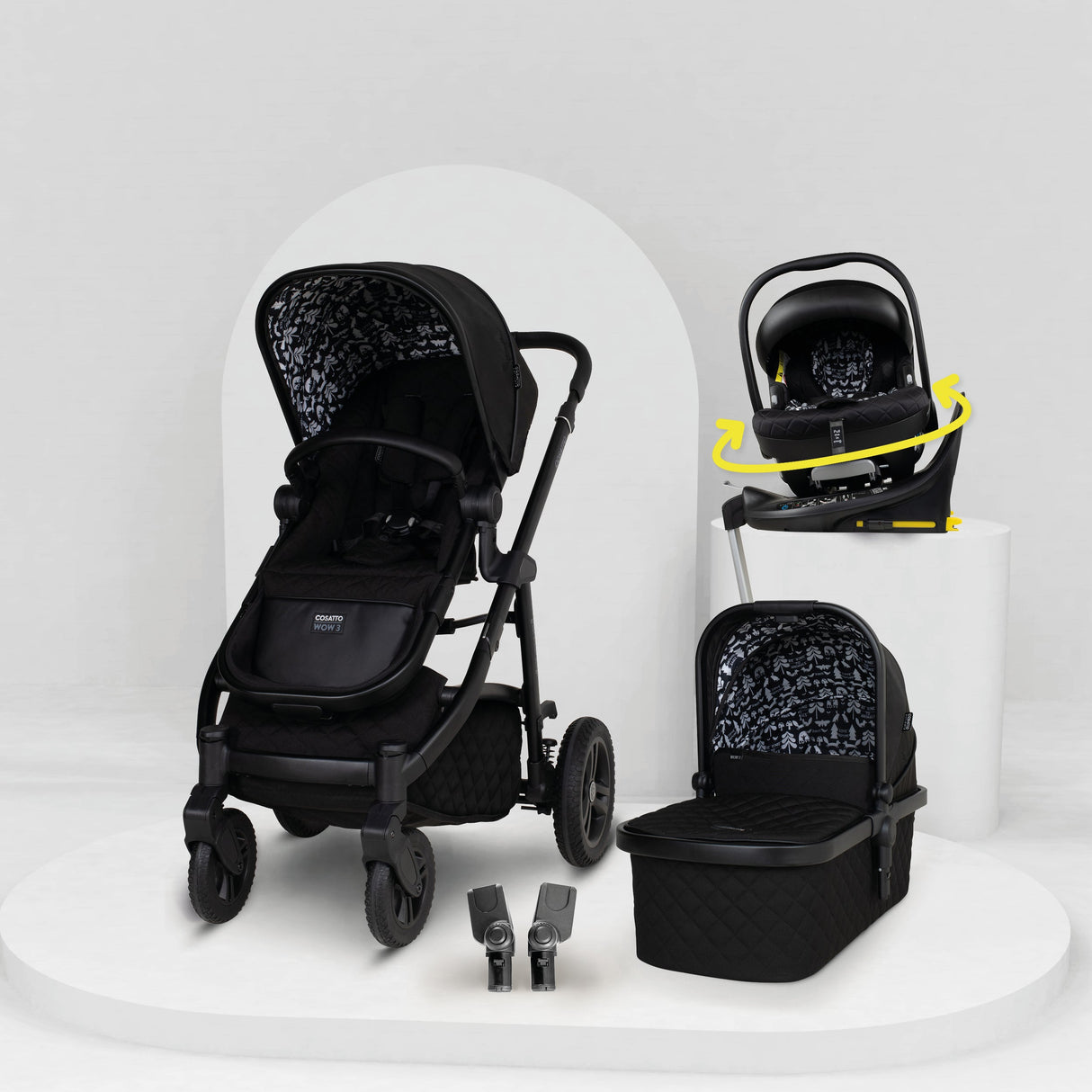 Cosatto Wow 3 Rotate Bundle - Silhouette