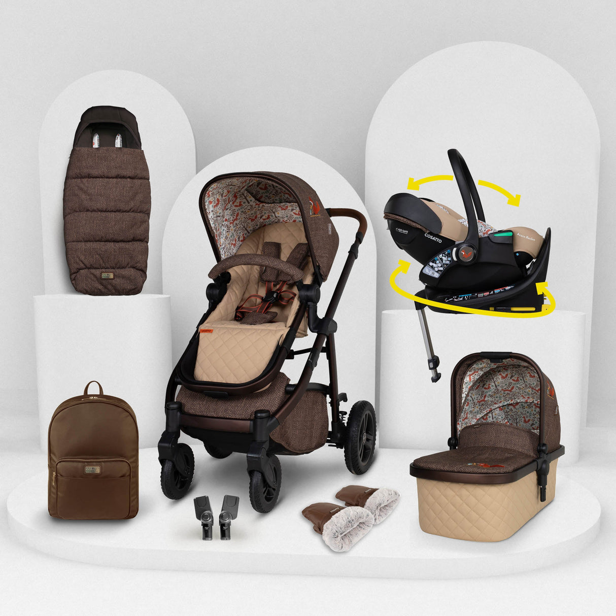 Cosatto Wow 3 Rotate & Recline Cozy Bundle - Foxford Hall