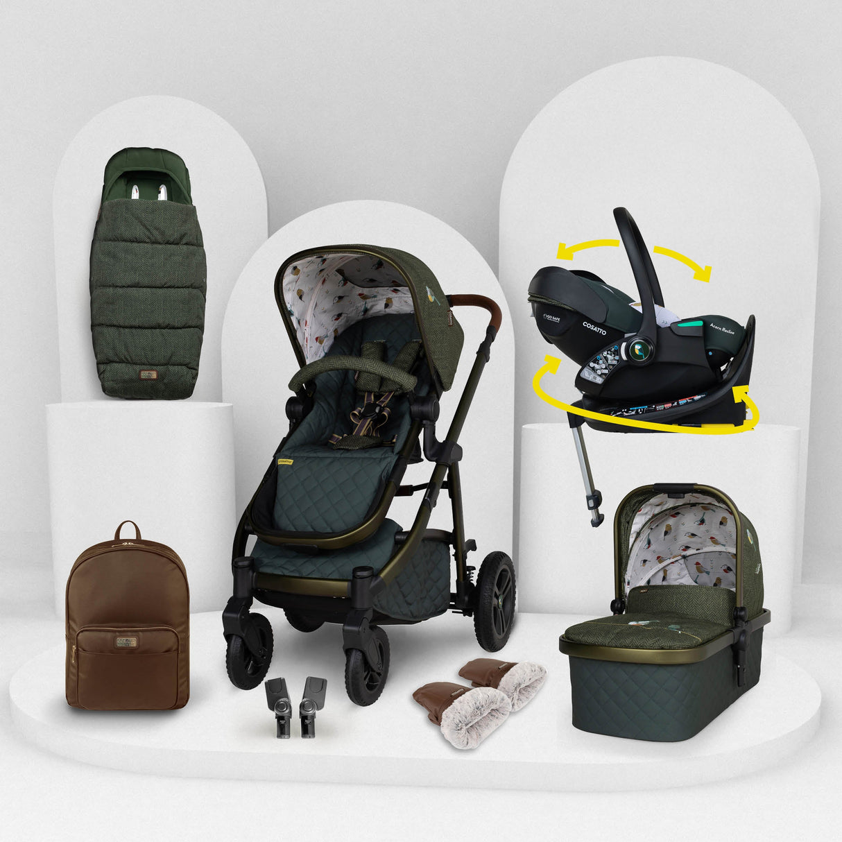 Cosatto Wow 3 Rotate & Recline Cozy Bundle - Bureau