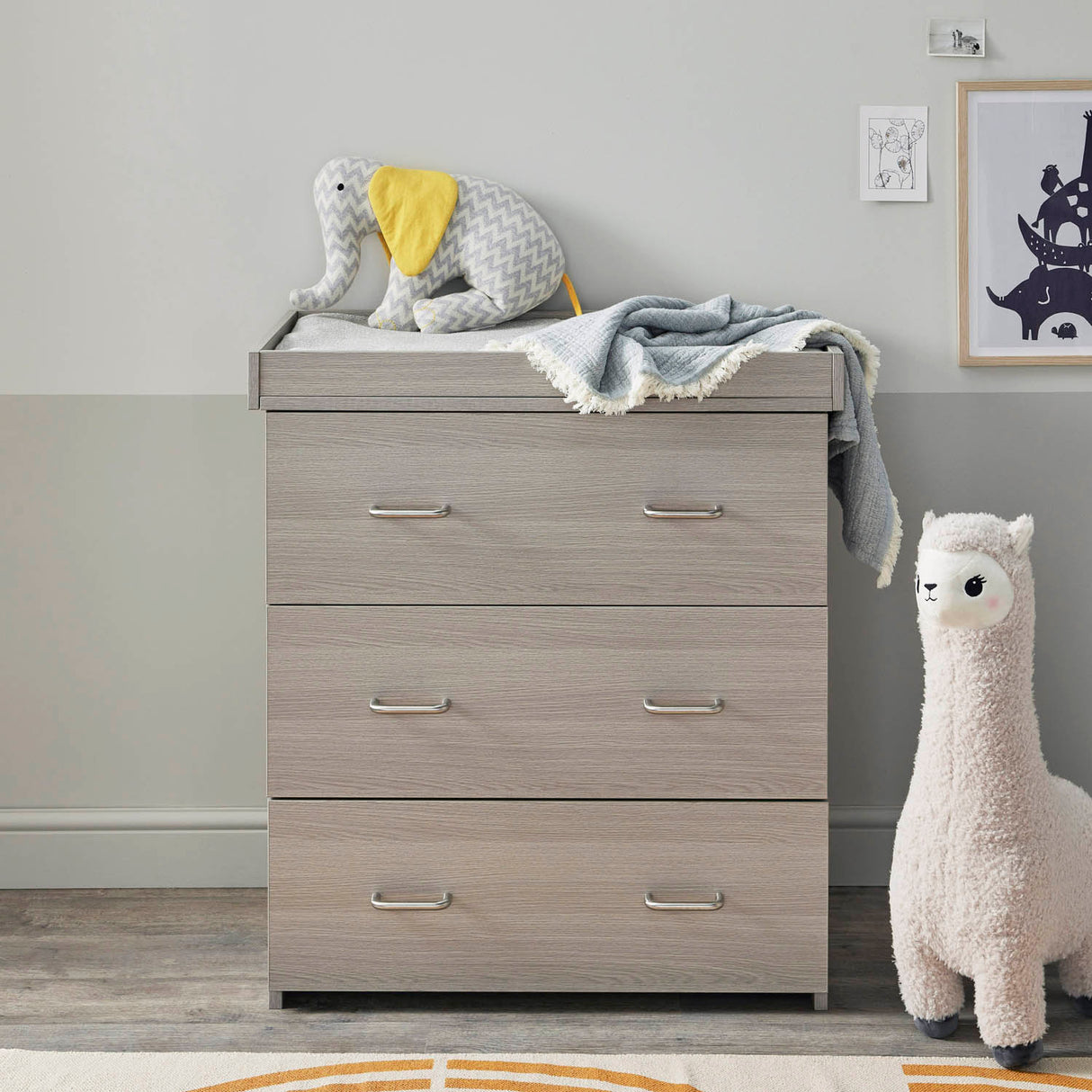 Babymore Caro Mini 3 Piece Room Set - Grey Wash
