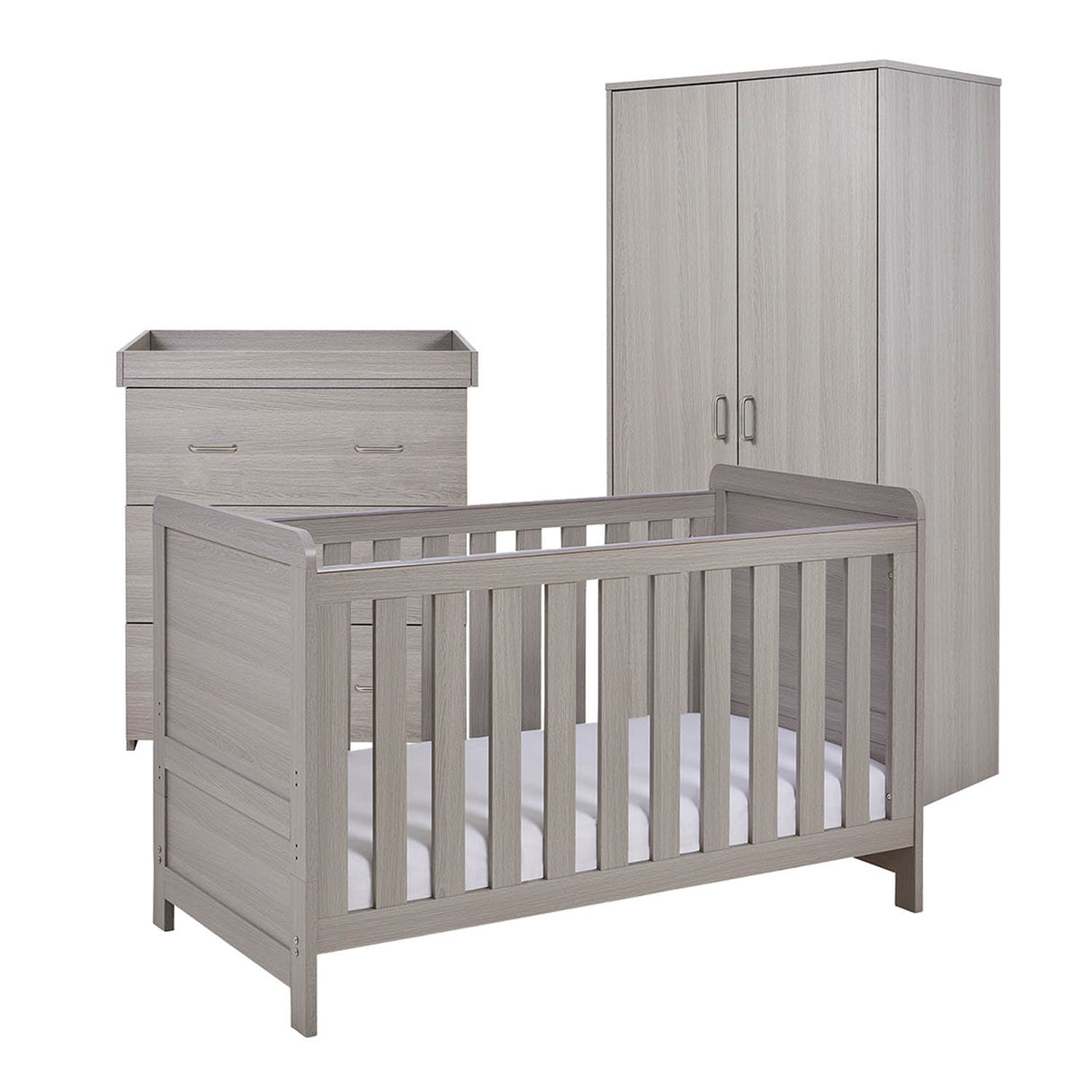 Babymore Caro Mini 3 Piece Room Set - Grey Wash
