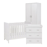 Babymore Caro Mini 3 Piece Room Set - White Wash