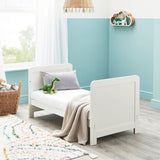 Babymore Caro Mini Cot Bed - White Wash
