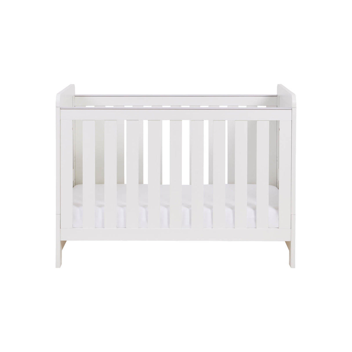 Babymore Caro Mini Cot Bed - White Wash
