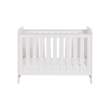 Babymore Caro Mini Cot Bed - White Wash