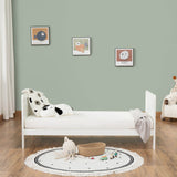 Babymore Caro Urban Cot Bed - White