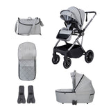 Babymore Chia Pram & Pushchair - Pearl Grey