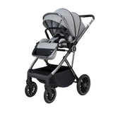 Babymore Chia Pram & Pushchair - Pearl Grey