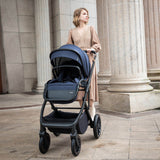 Babymore Chia Travel System + Coco Car Seat - Midnight Blue