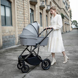 Babymore Chia Travel System + Coco Car Seat - Pearl Grey