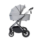 Babymore Chia Travel System + Pecan Car Seat - Pearl Grey