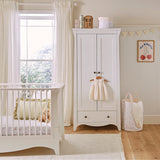 CuddleCo Clara 2 Door Double Wardrobe - White