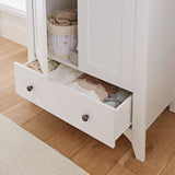 CuddleCo Clara 2 Door Double Wardrobe - White