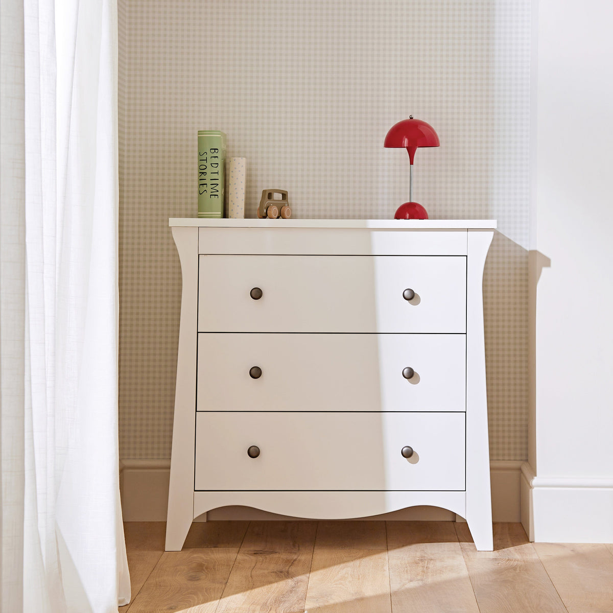 CuddleCo Clara 3 Drawer Dresser Changer - White