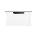 CuddleCo Clara Storage Box - White and Ash