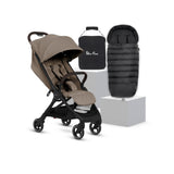 Silver Cross Clic 2 Compact Stroller & Footmuff - Cobble