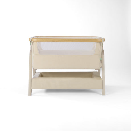 Tutti Bambini CoZee Air 2 Bedside Crib - Toasted Oak / Sand