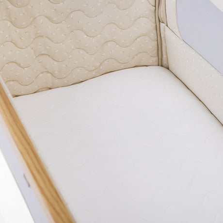 Tutti Bambini CoZee Air 2 Bedside Crib - Toasted Oak / Sand