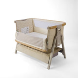 Tutti Bambini CoZee Air 2 Bedside Crib - Toasted Oak / Sand