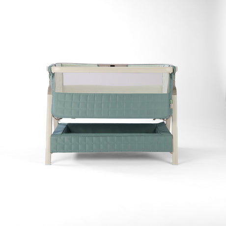 Tutti Bambini CoZee Sense Bedside Crib - Whitewash / Kelp