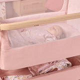 Tutti Bambini CoZee Air 2 Bedside Crib - Drifted Oak / Blush