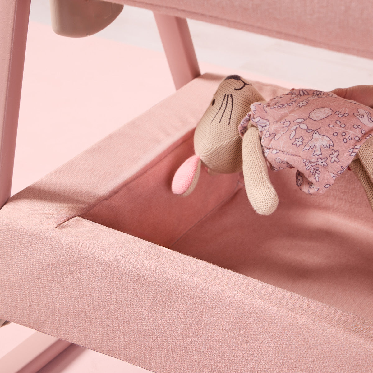 Tutti Bambini CoZee Air 2 Bedside Crib - Drifted Oak / Blush