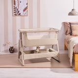 Tutti Bambini CoZee Air 2 Bedside Crib - Soft Walnut / Cocoa